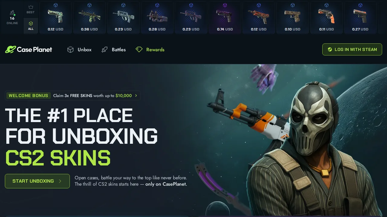 CasePlanet website screenshot